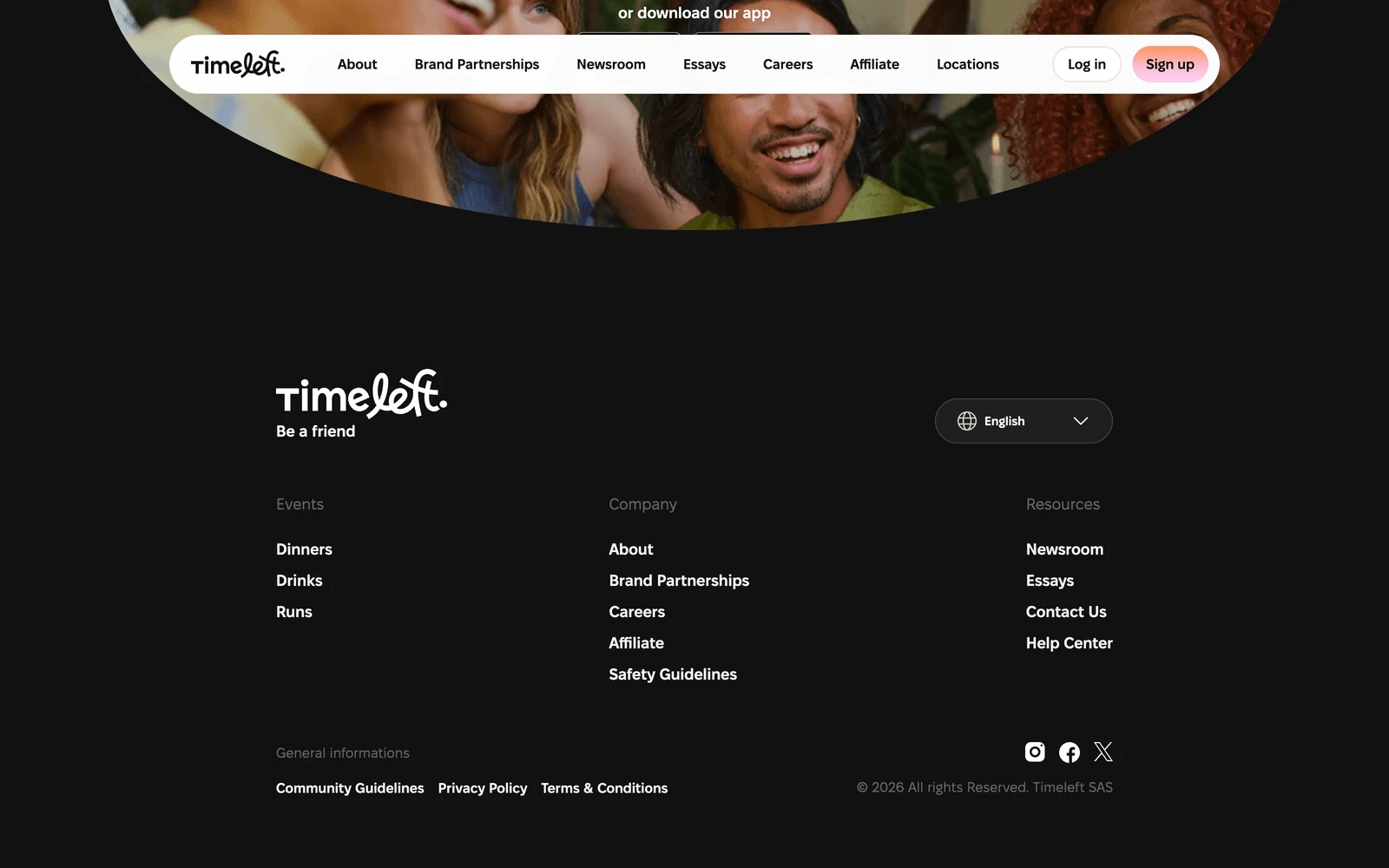 Bottom screenshot of Timeleft.com