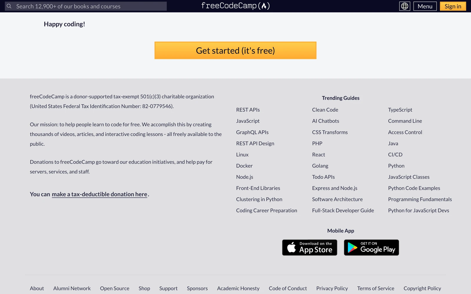 Bottom screenshot of FreeCodeCamp.org
