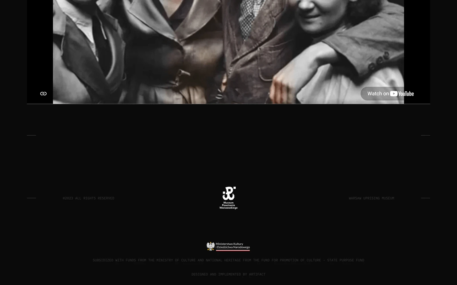 Bottom screenshot of BarwyPowstania.pl