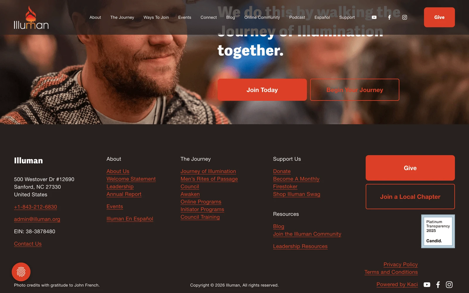 Bottom screenshot of Illuman.org