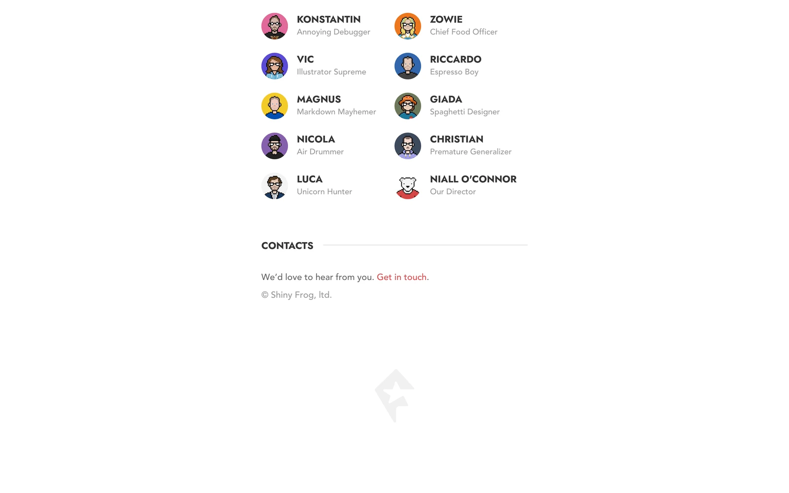 Bottom screenshot of ShinyFrog.net