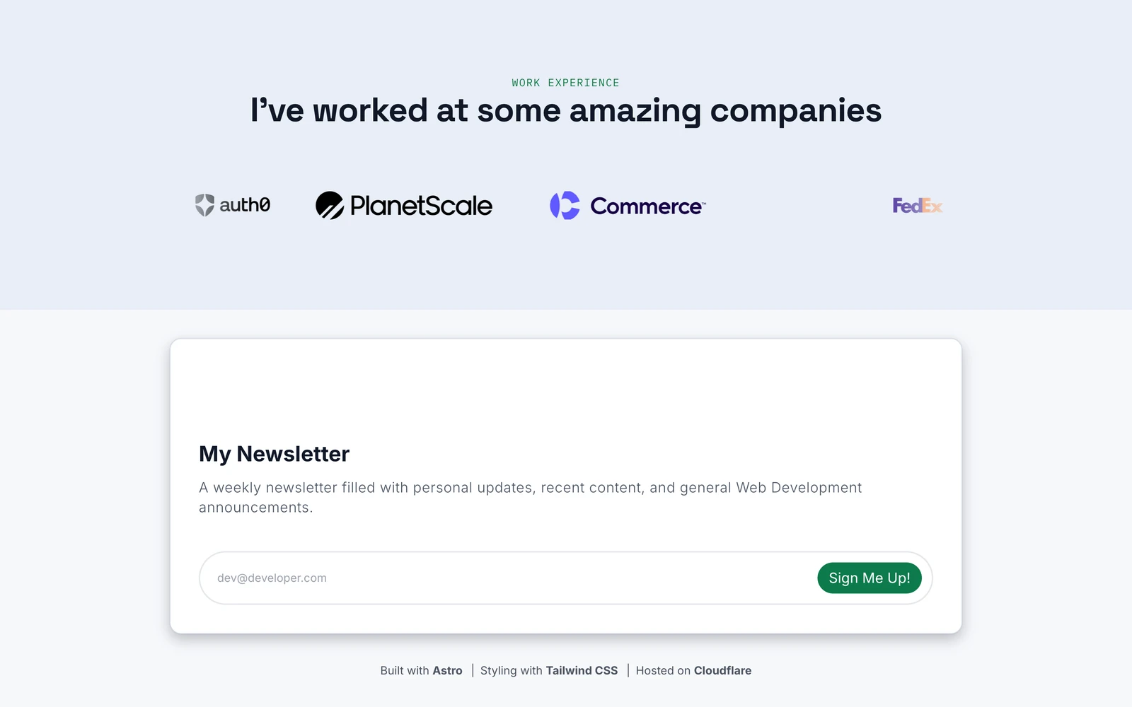 Bottom screenshot of JamesQQuick.com