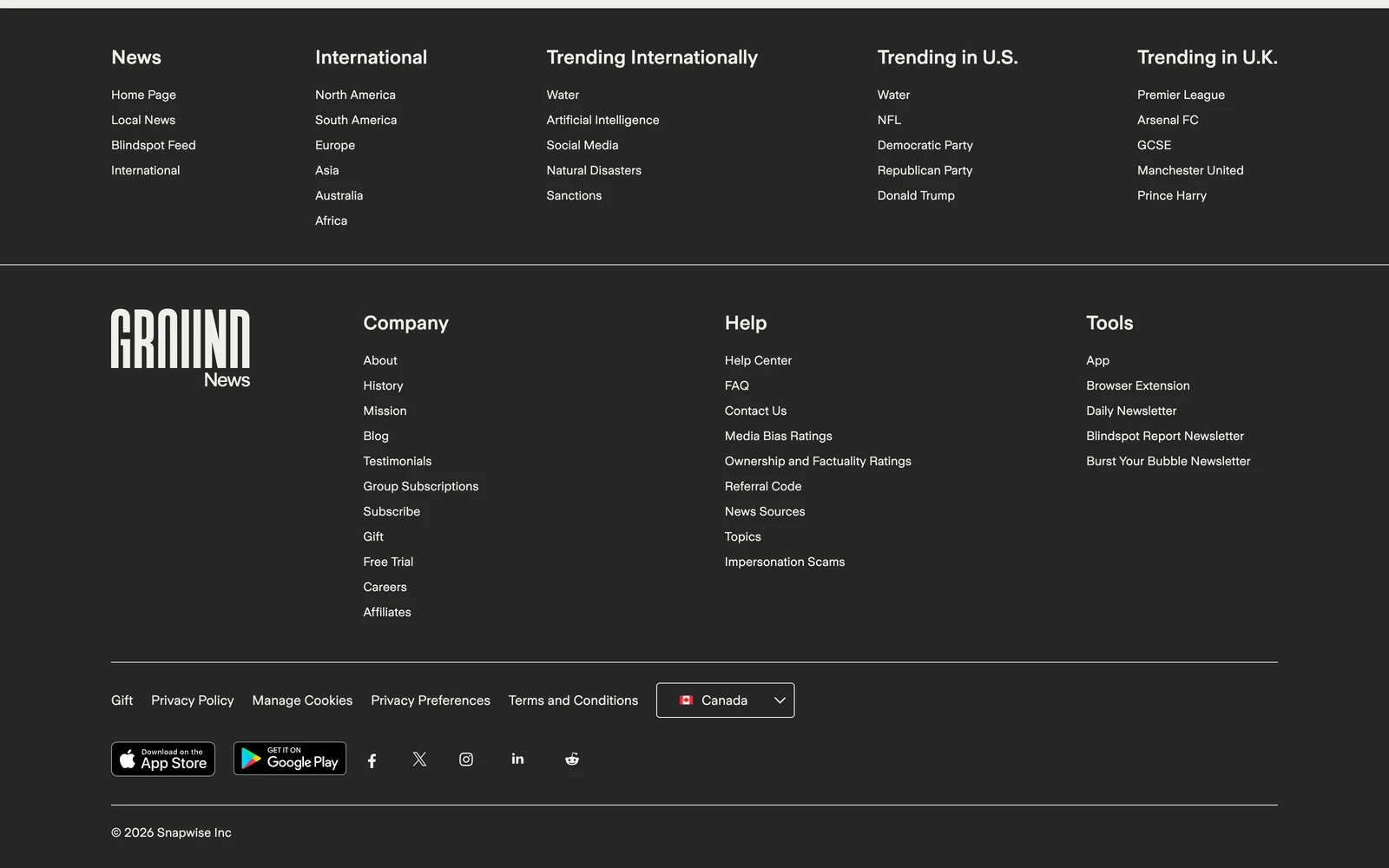 Bottom screenshot of Ground.News