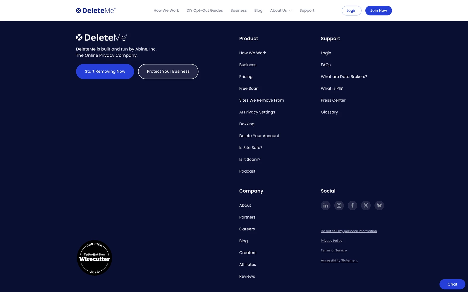Bottom screenshot of JoinDeleteMe.com