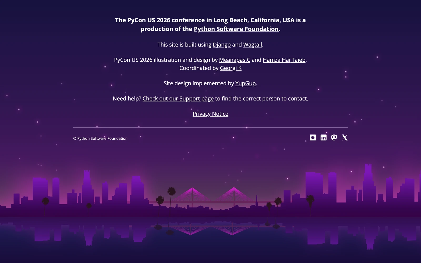 Bottom screenshot of PyCon.org 2026