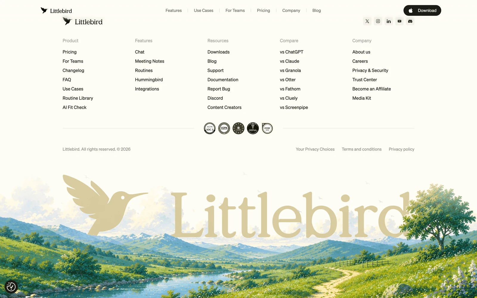 Bottom screenshot of LittleBird.AI