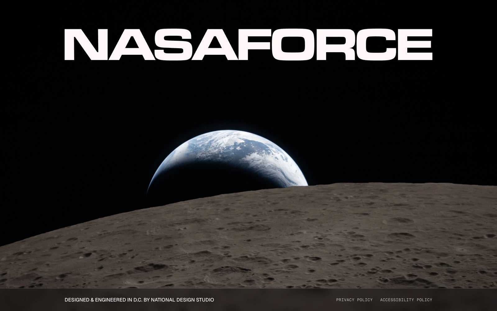 Bottom screenshot of NASAForce.gov