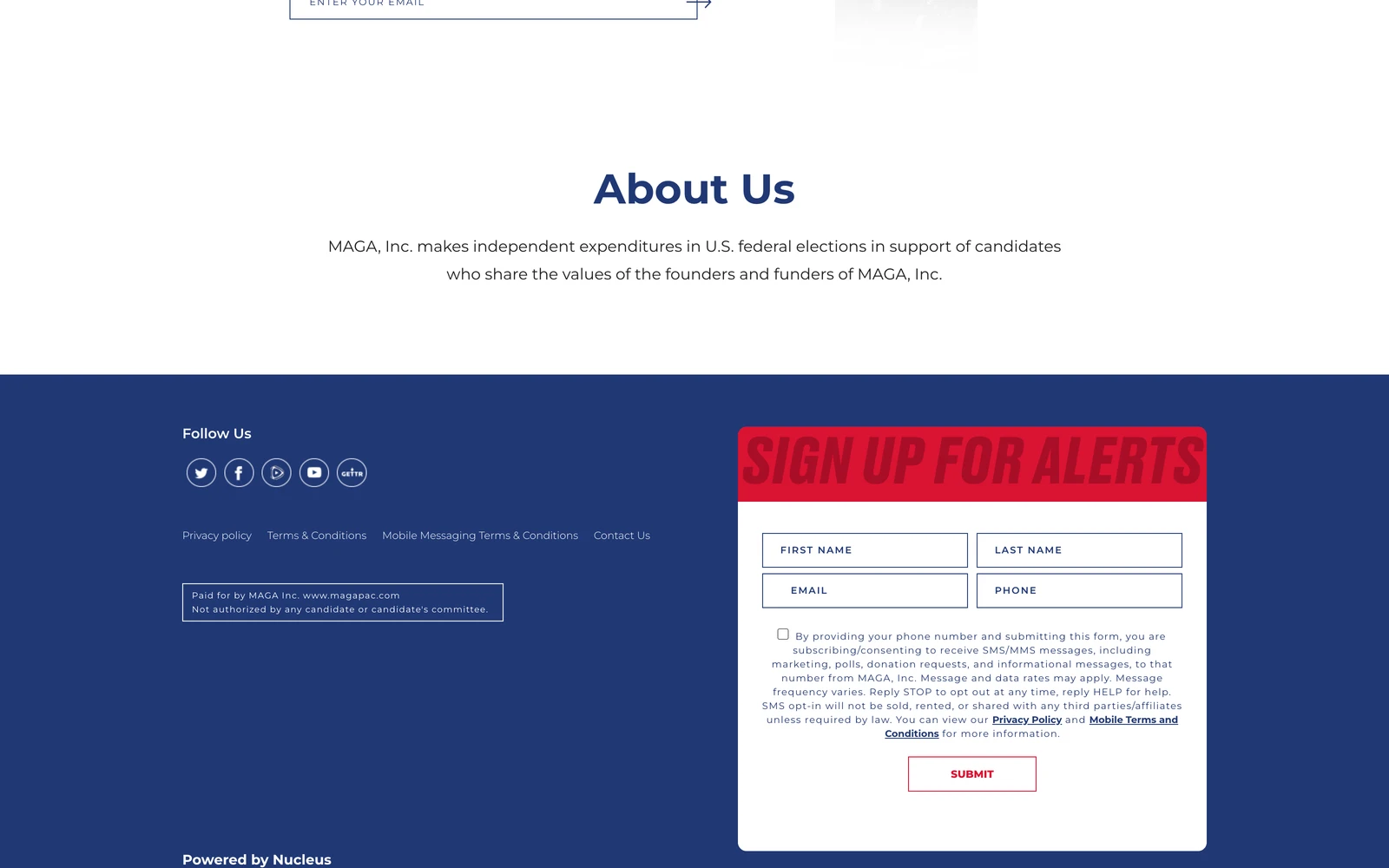 Bottom screenshot of MAGAPAC.com