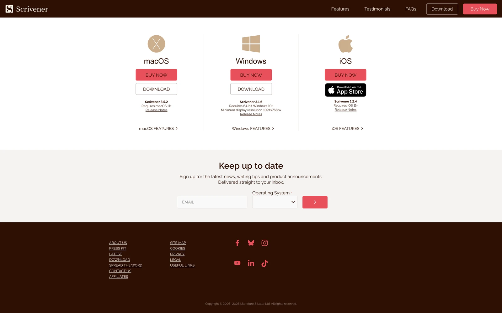 Bottom screenshot of NowNowNow.com