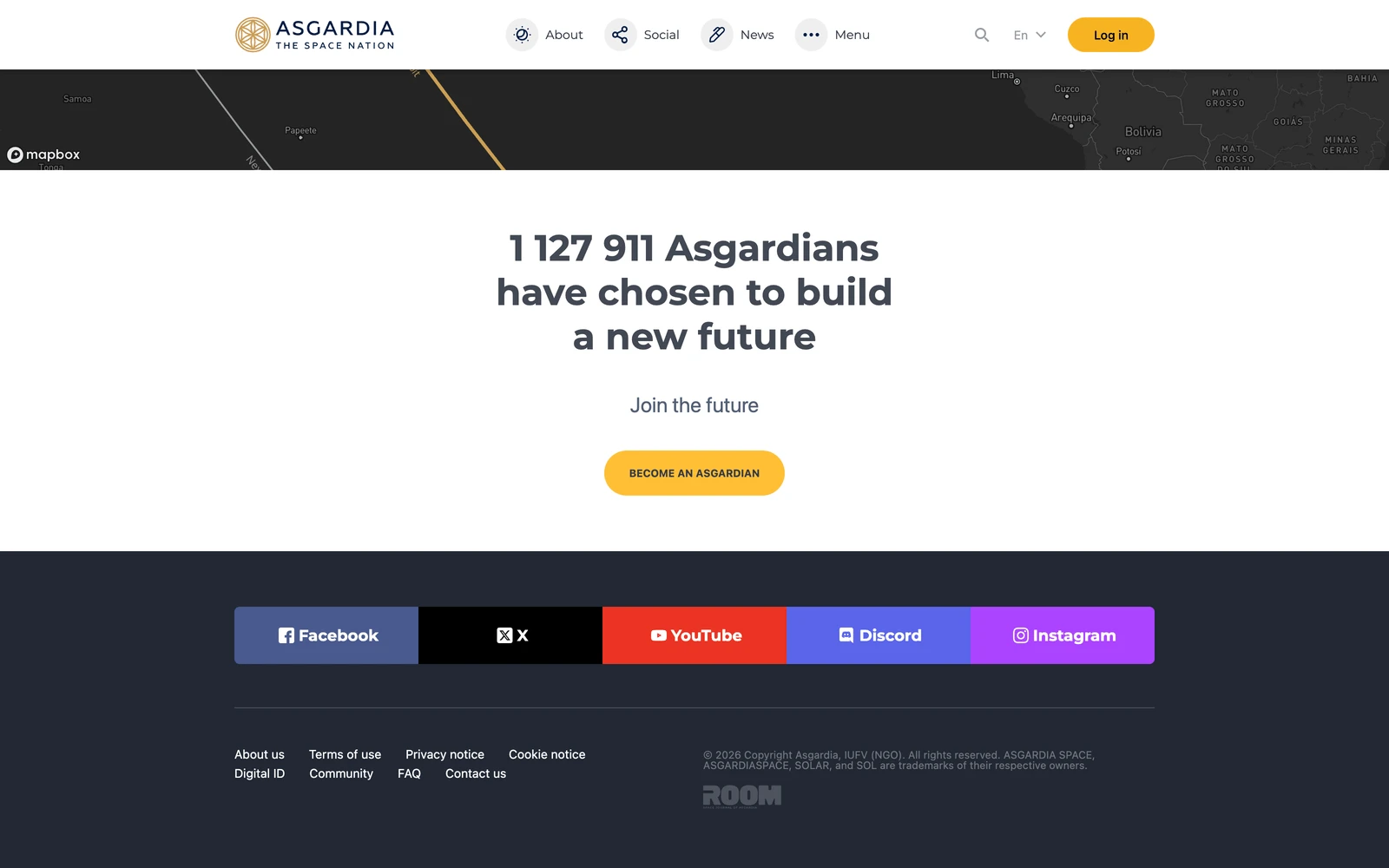 Bottom screenshot of Asgardia.space