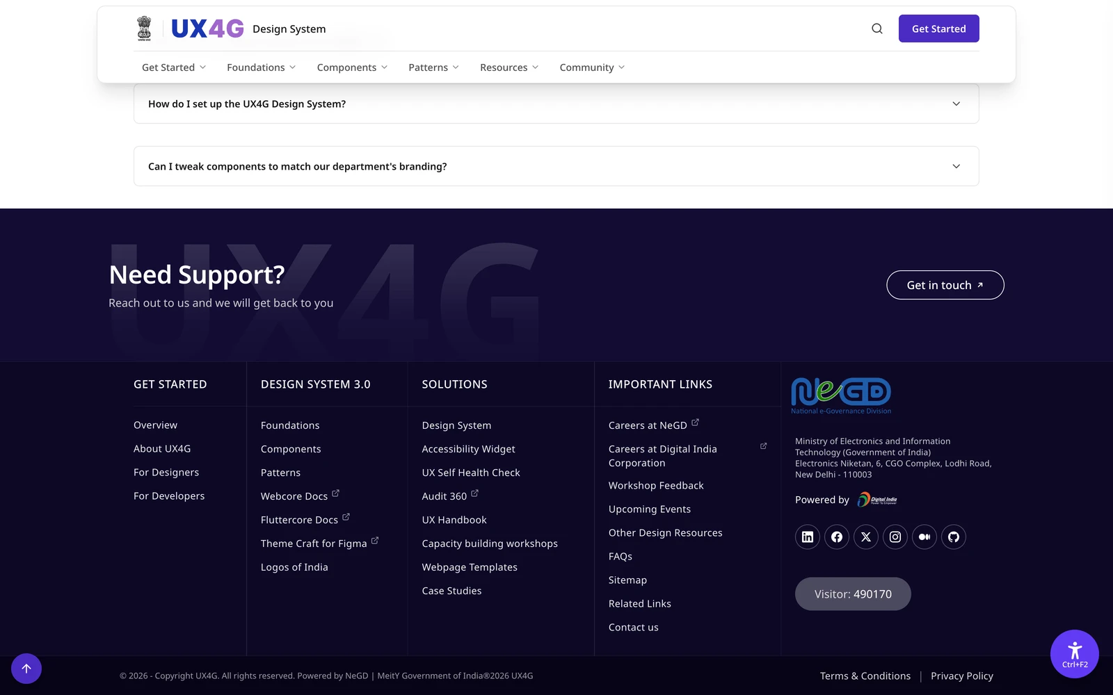 Bottom screenshot of UX4G.gov.in