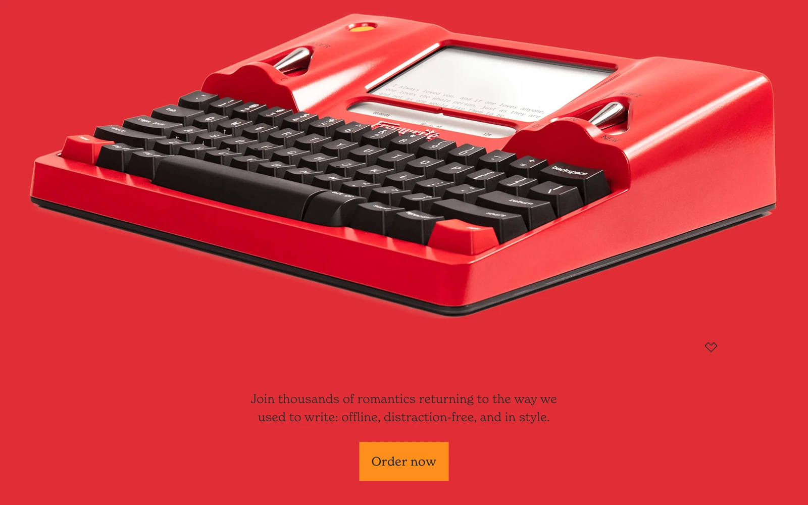 Bottom screenshot of GetFreewrite.com Valentine