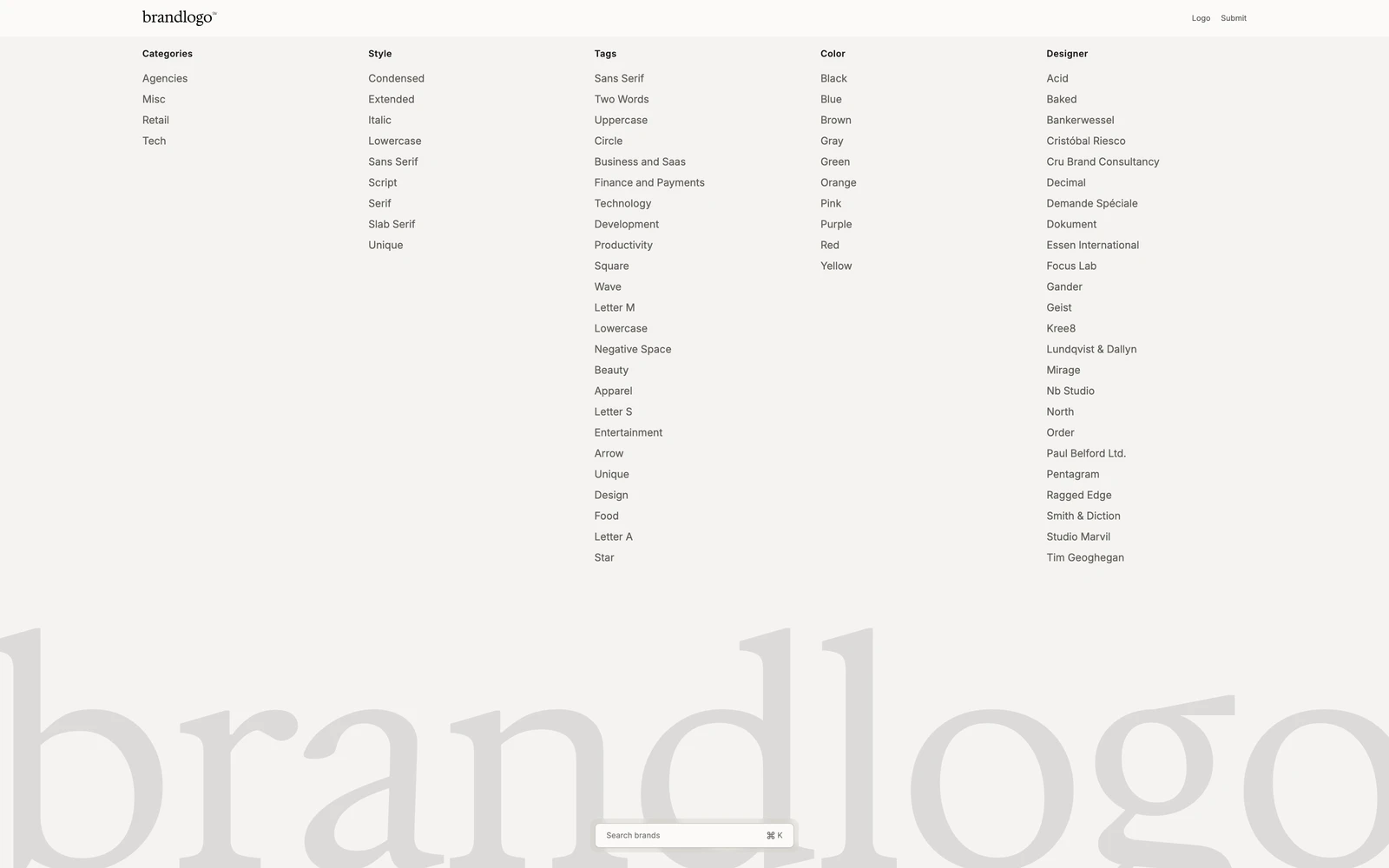 Bottom screenshot of BrandLogo.co