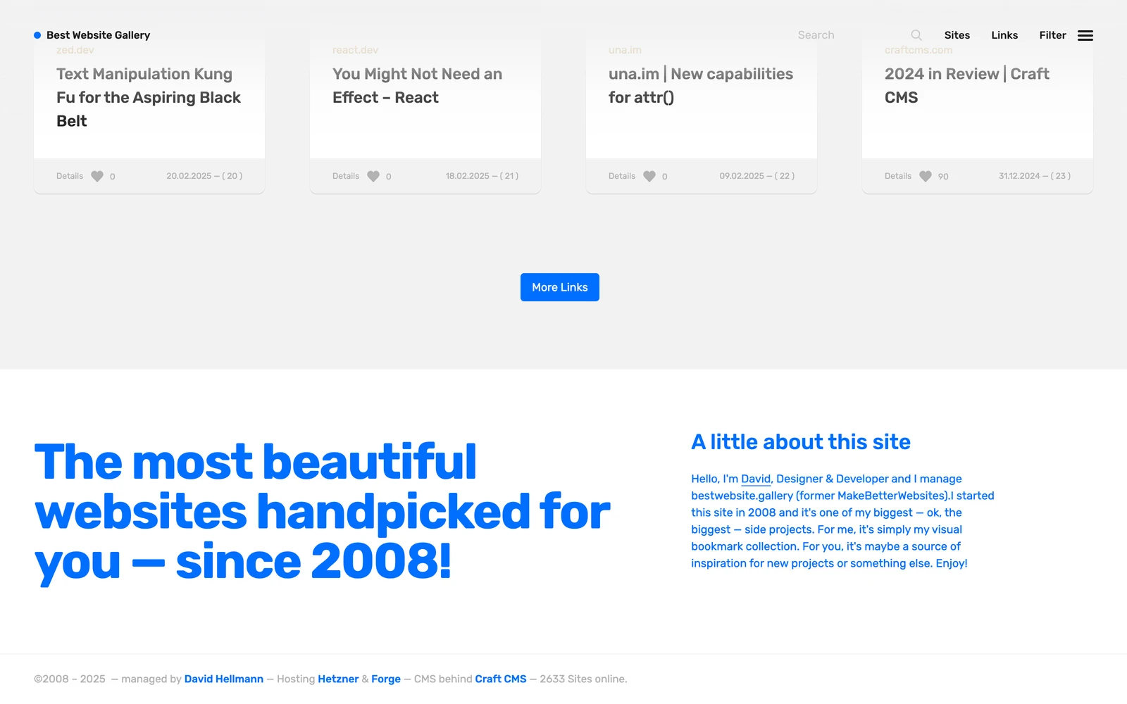 Bottom screenshot of BestWebsite.gallery