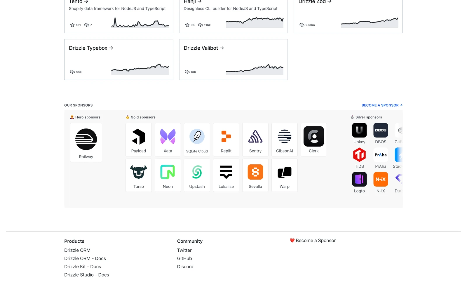 Bottom screenshot of Drizzle.team
