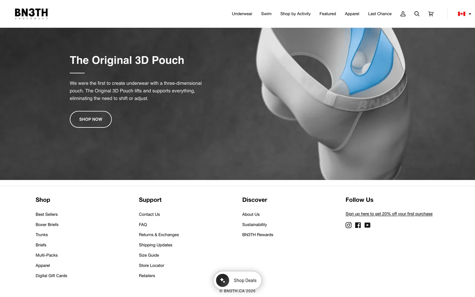 Bottom screenshot of BN3TH.com