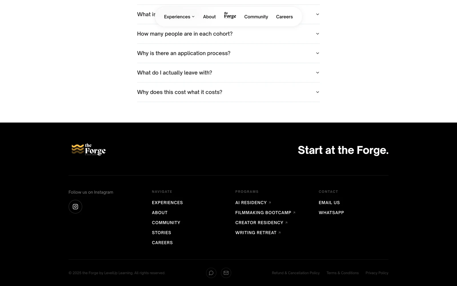 Bottom screenshot of ForgeByLevelUp.com