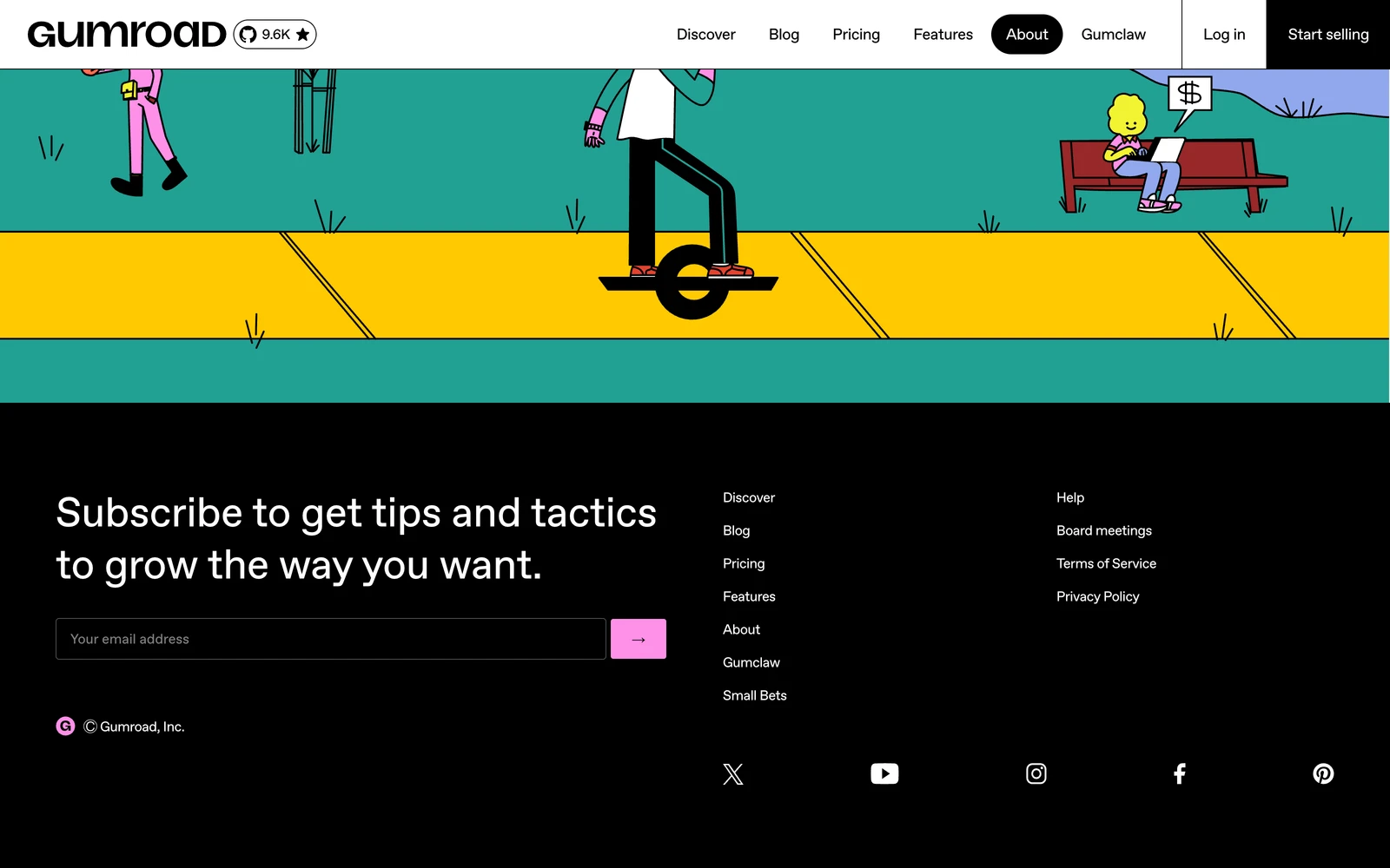 Bottom screenshot of Gumroad.com