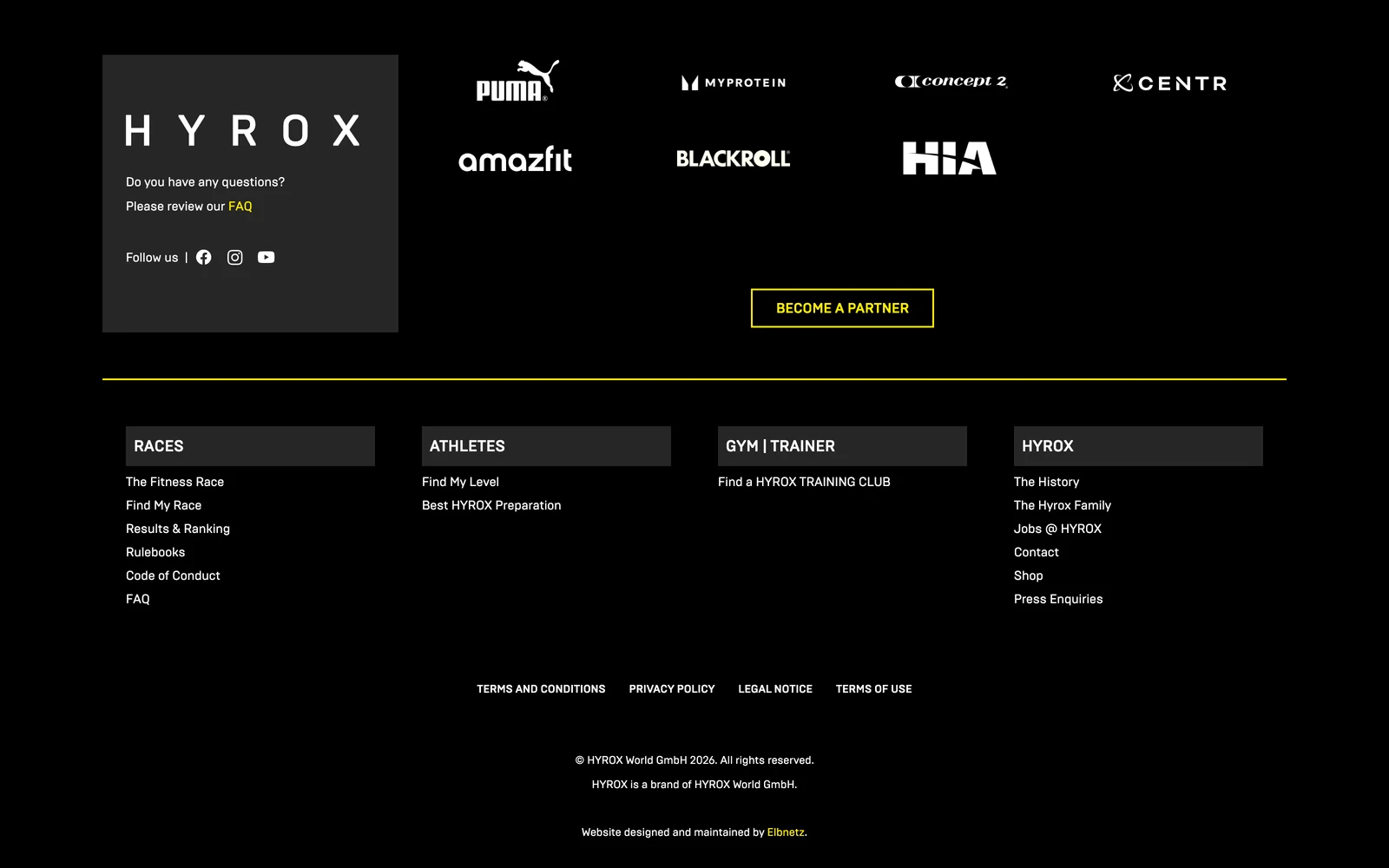 Bottom screenshot of HyRox.com