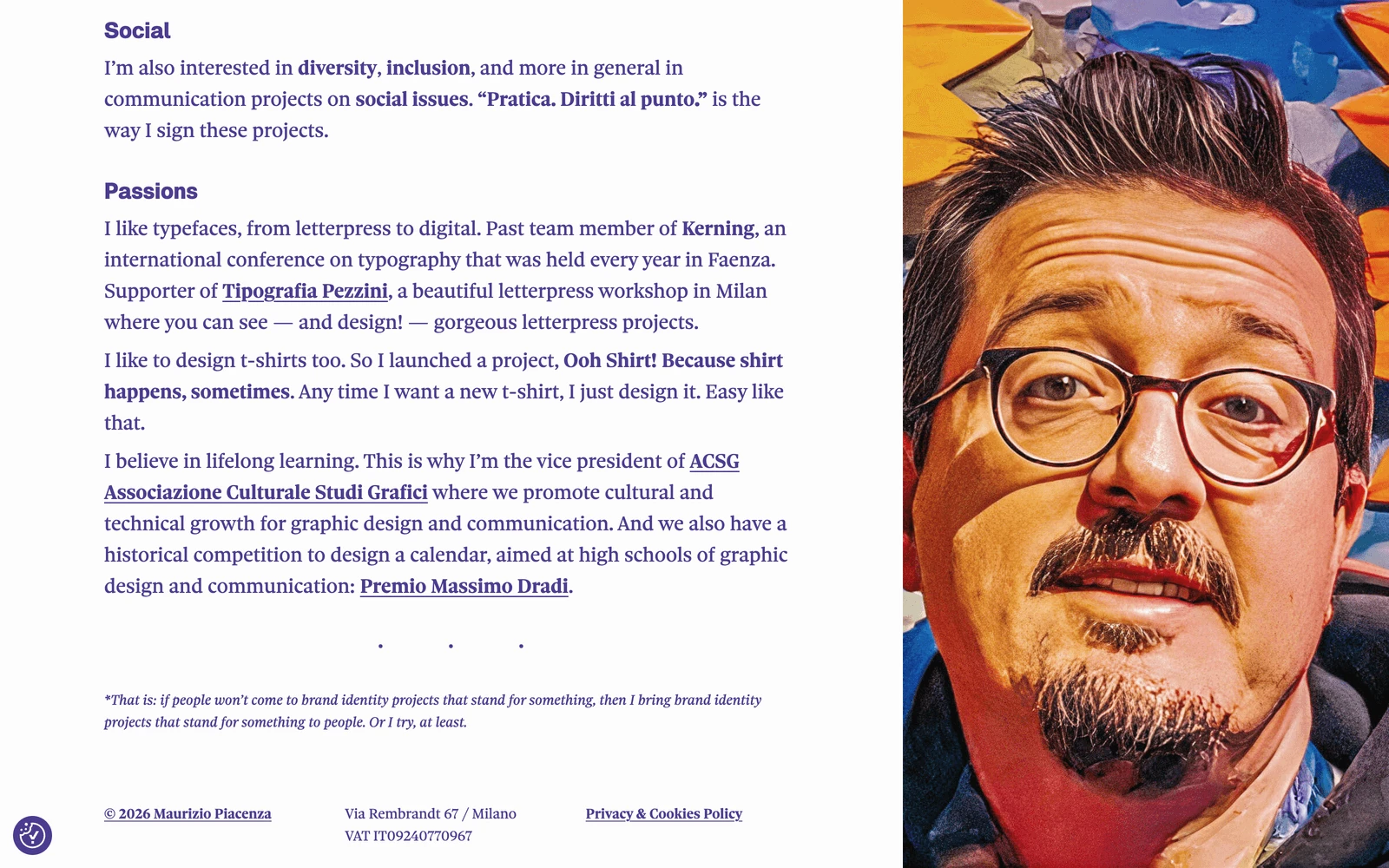 Bottom screenshot of IlPiac.com