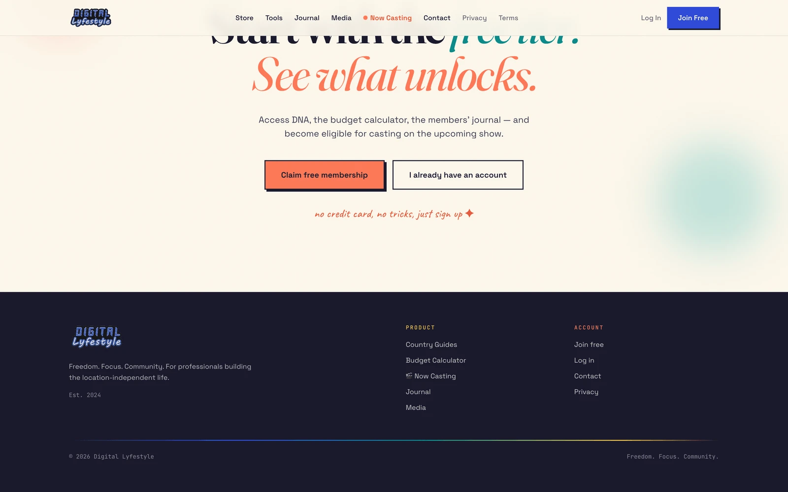 Bottom screenshot of DigitalLyfestyle.com