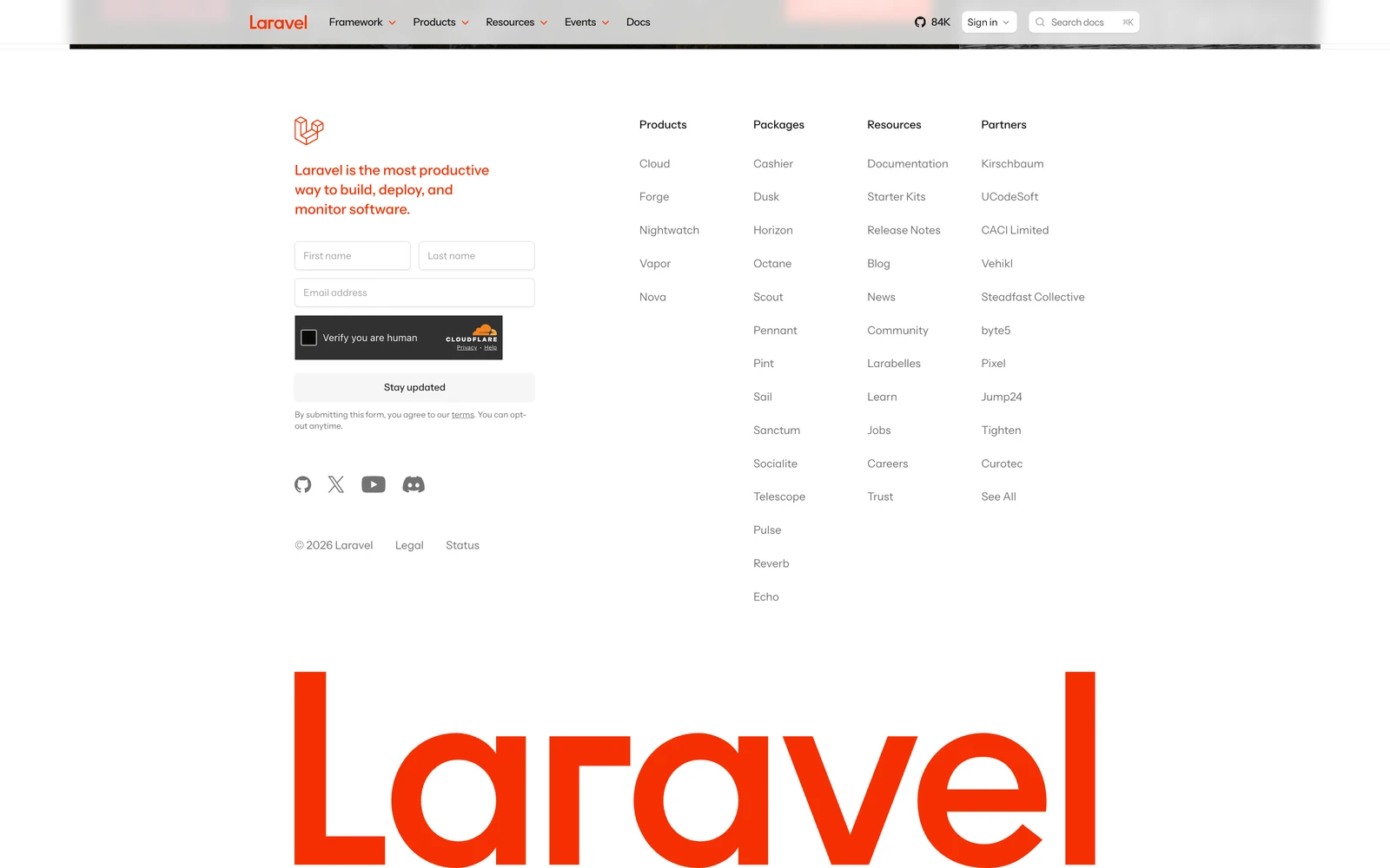 Bottom screenshot of Laravel.com