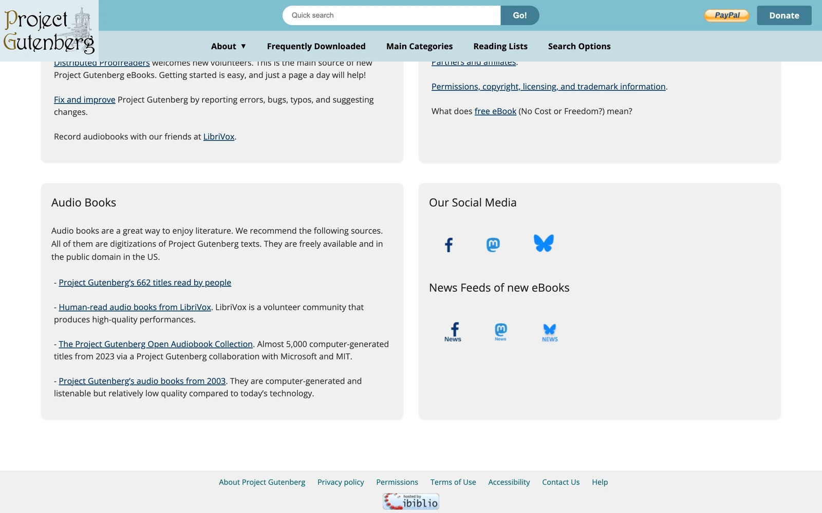 Bottom screenshot of Gutenberg.org