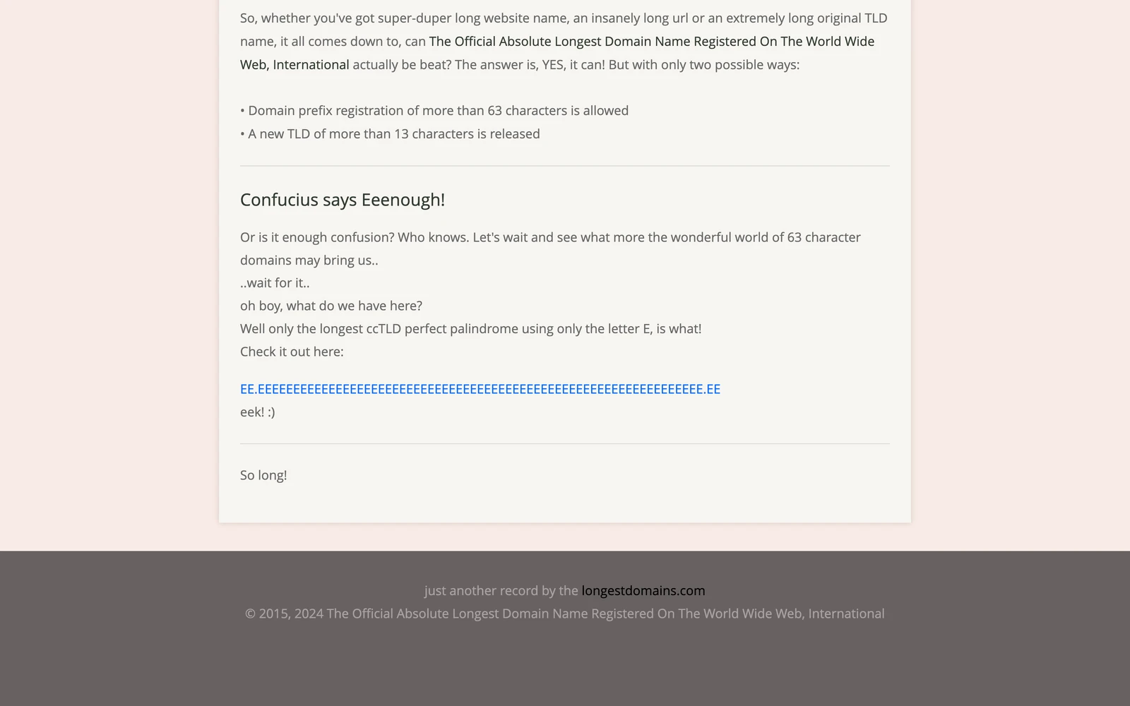Bottom screenshot of TheOfficialAbsoluteLongestDomainNameRegisteredOnTheWorldWideWeb.international
