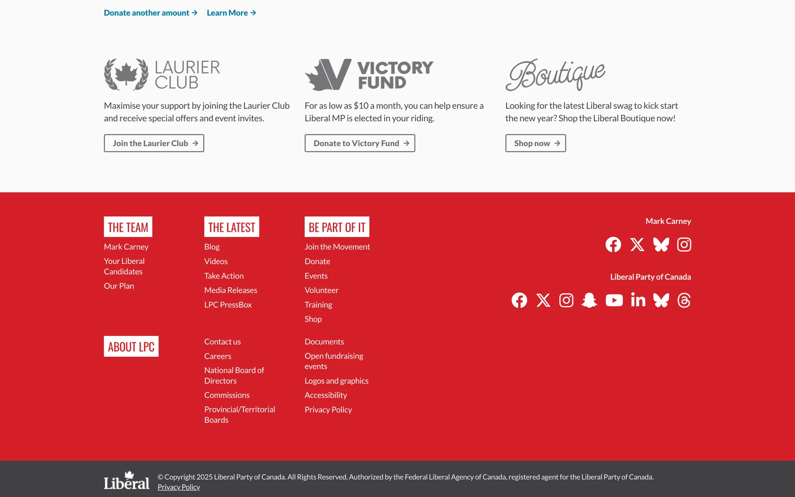 Bottom screenshot of Liberal.ca