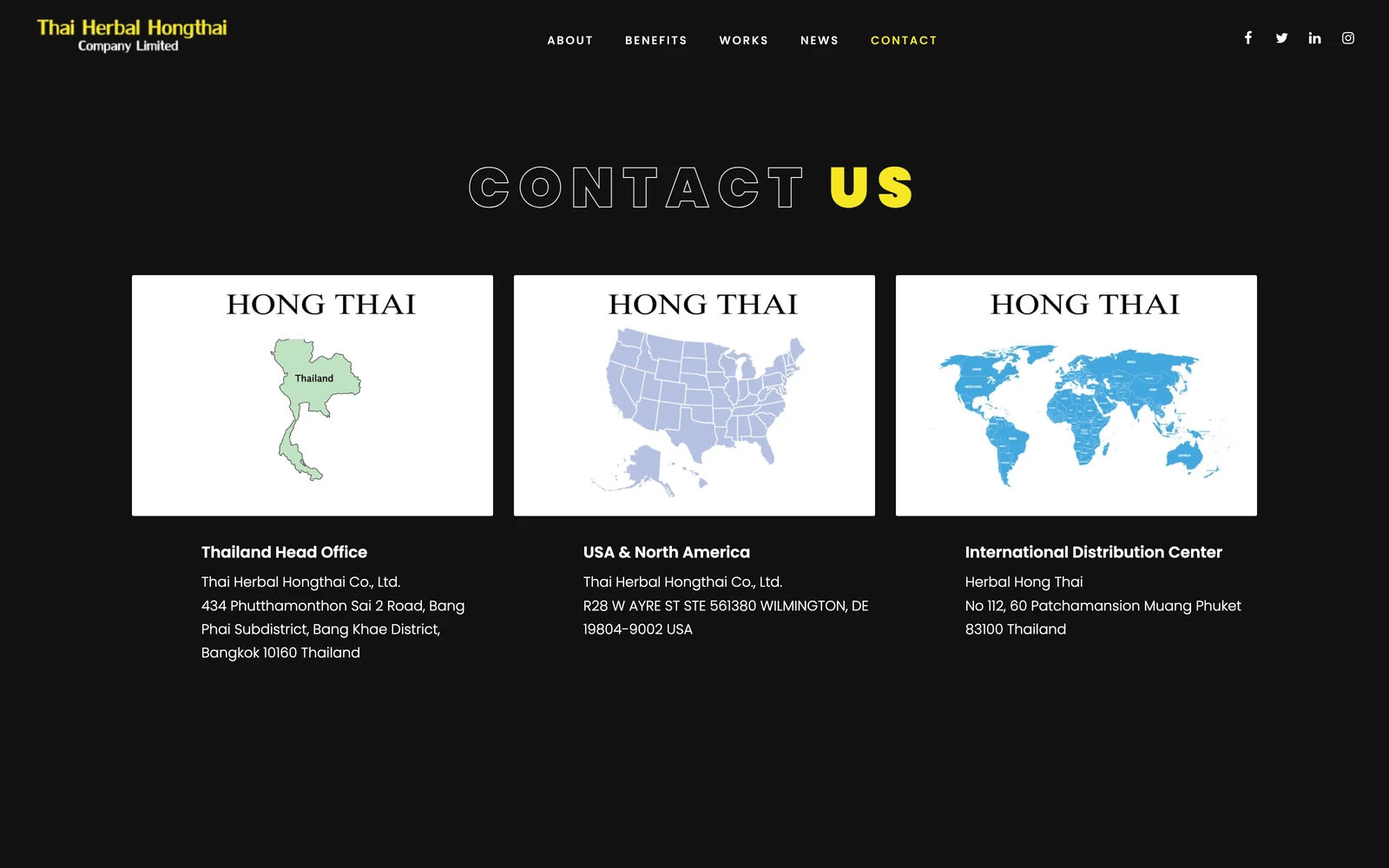 Bottom screenshot of ThaiHerbalHongthai.com