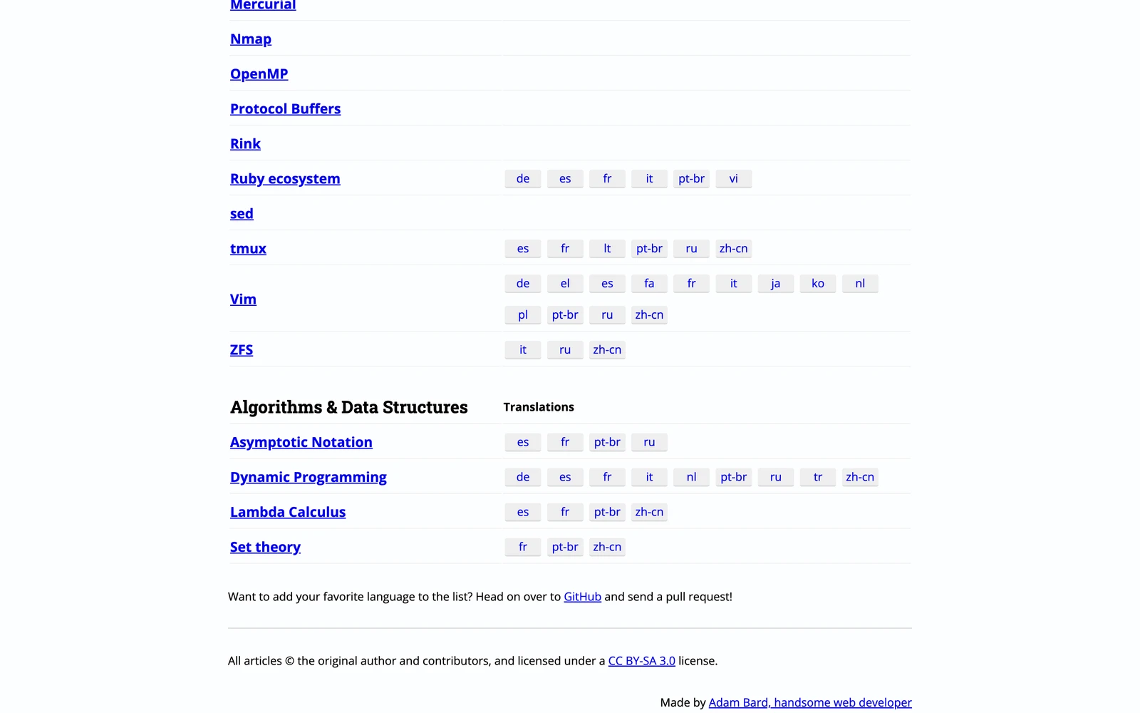 Bottom screenshot of LearnXInYMinutes.com