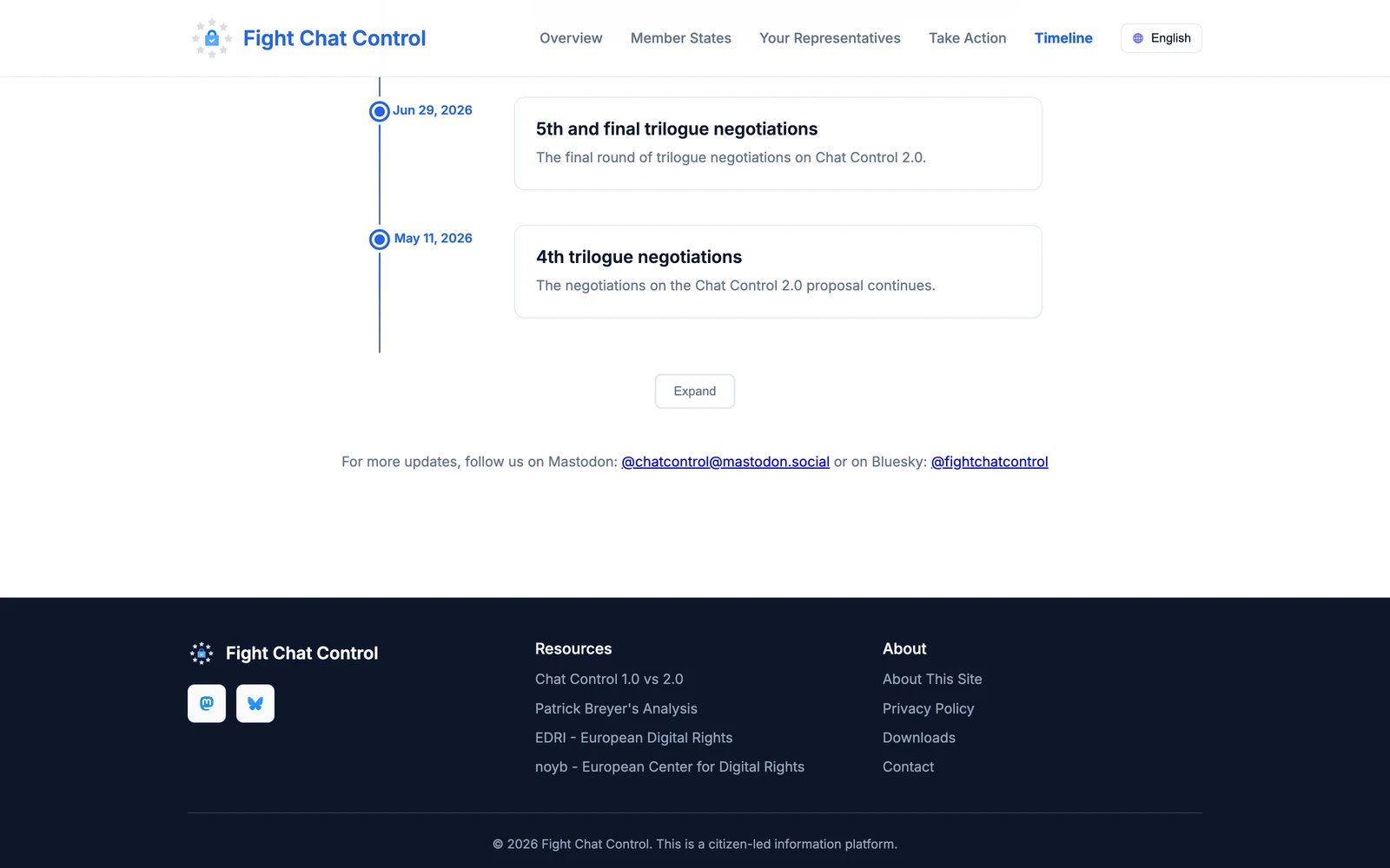 Bottom screenshot of FightChatControl.eu