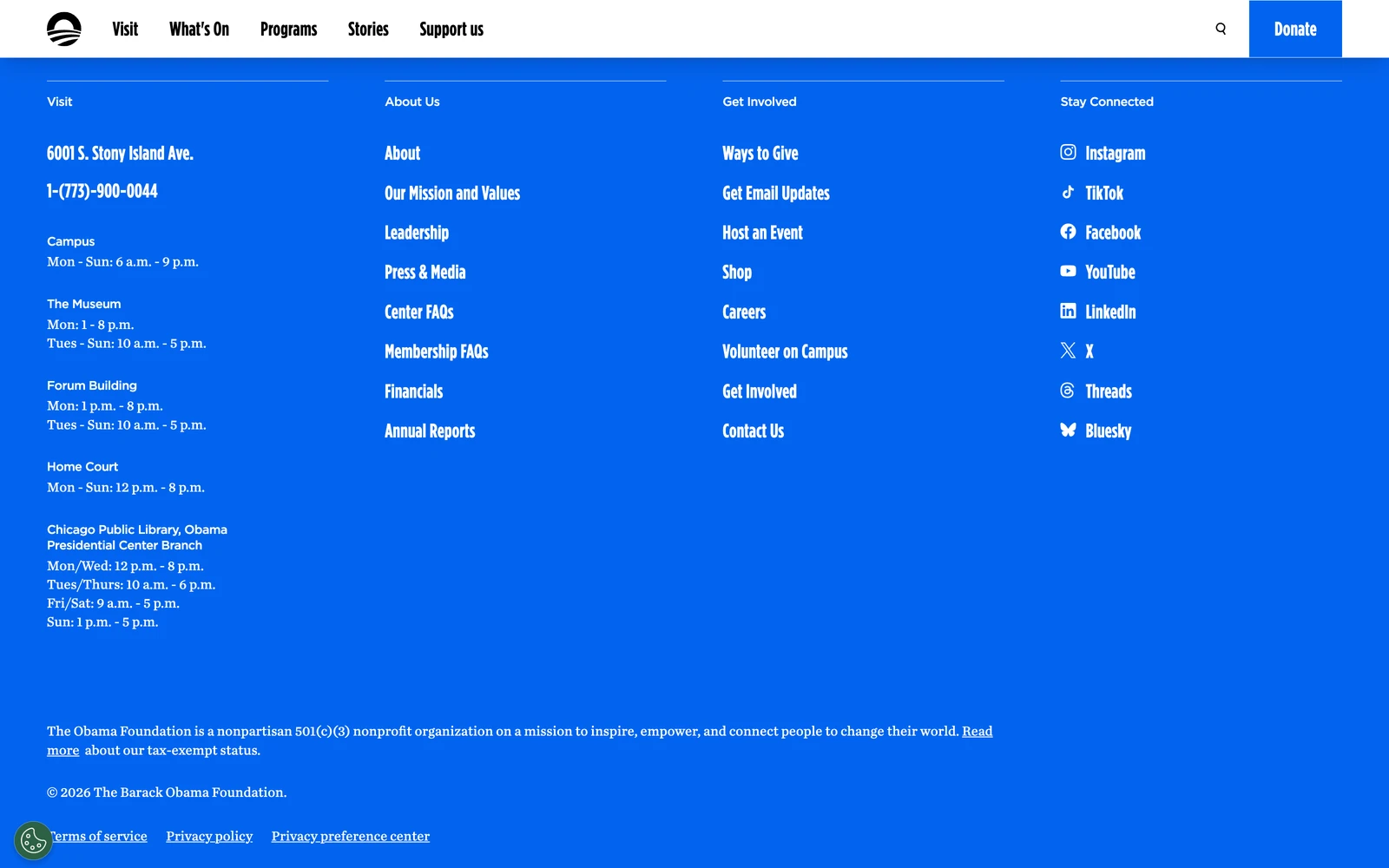 Bottom screenshot of Obama.org