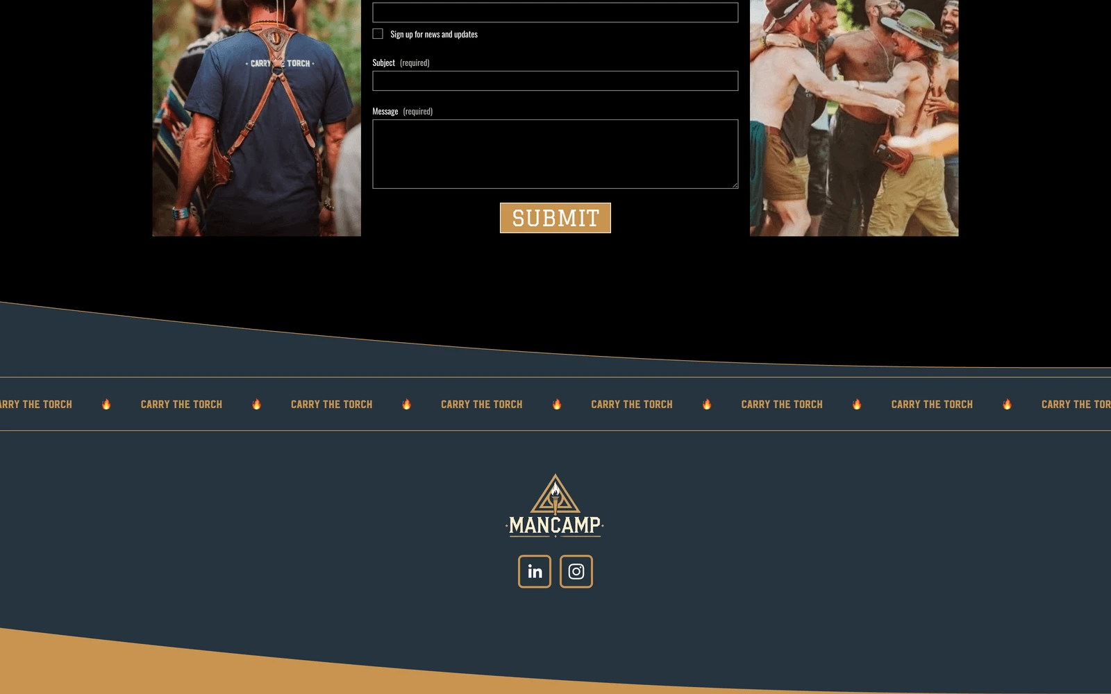 Bottom screenshot of ManCamp.ca