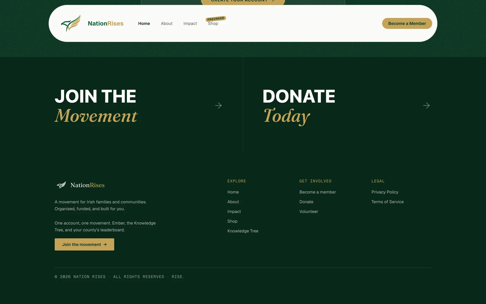 Bottom screenshot of NationRises.com