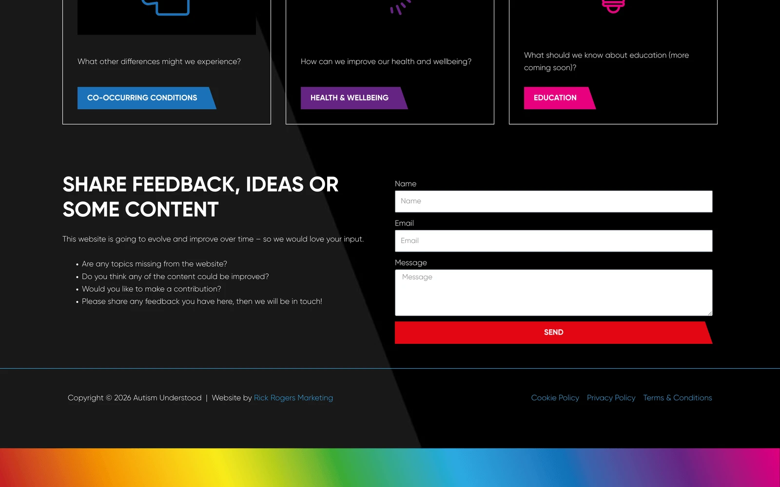 Bottom screenshot of AutismUnderstood.co.uk
