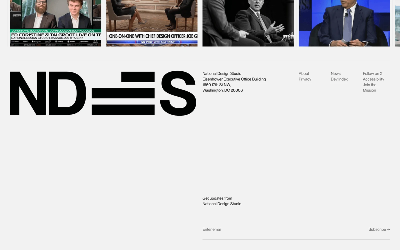 Bottom screenshot of NDStudio.gov