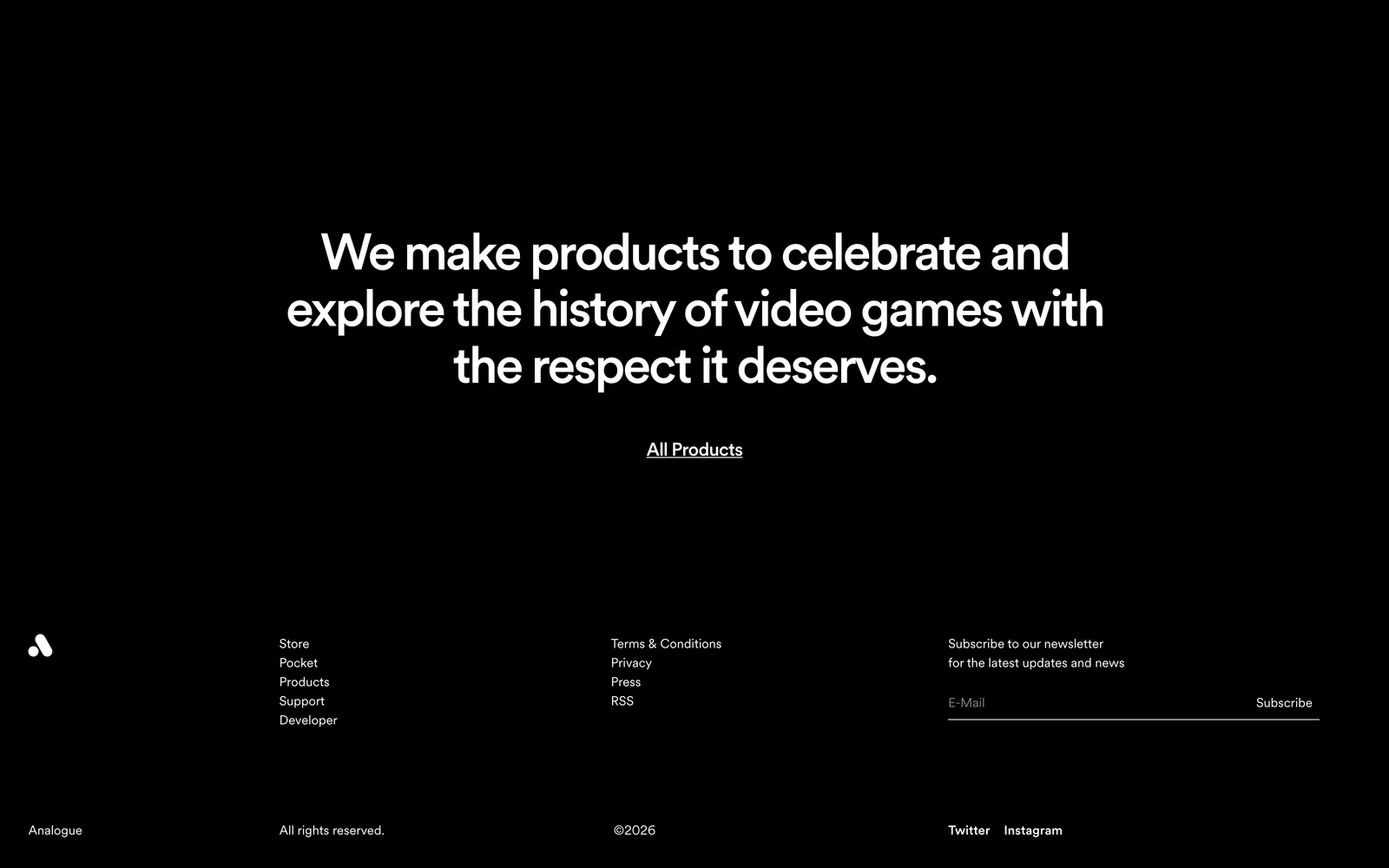 Bottom screenshot of Analogue.co
