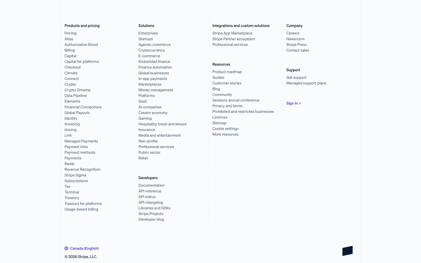 Bottom screenshot of Stripe.com
