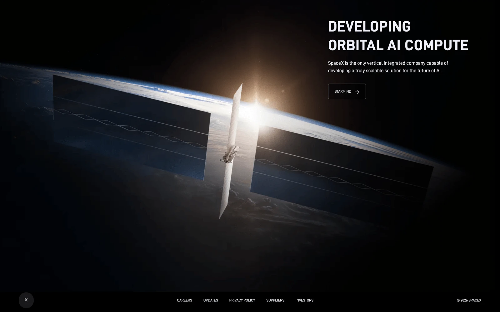 Bottom screenshot of SpaceX.com