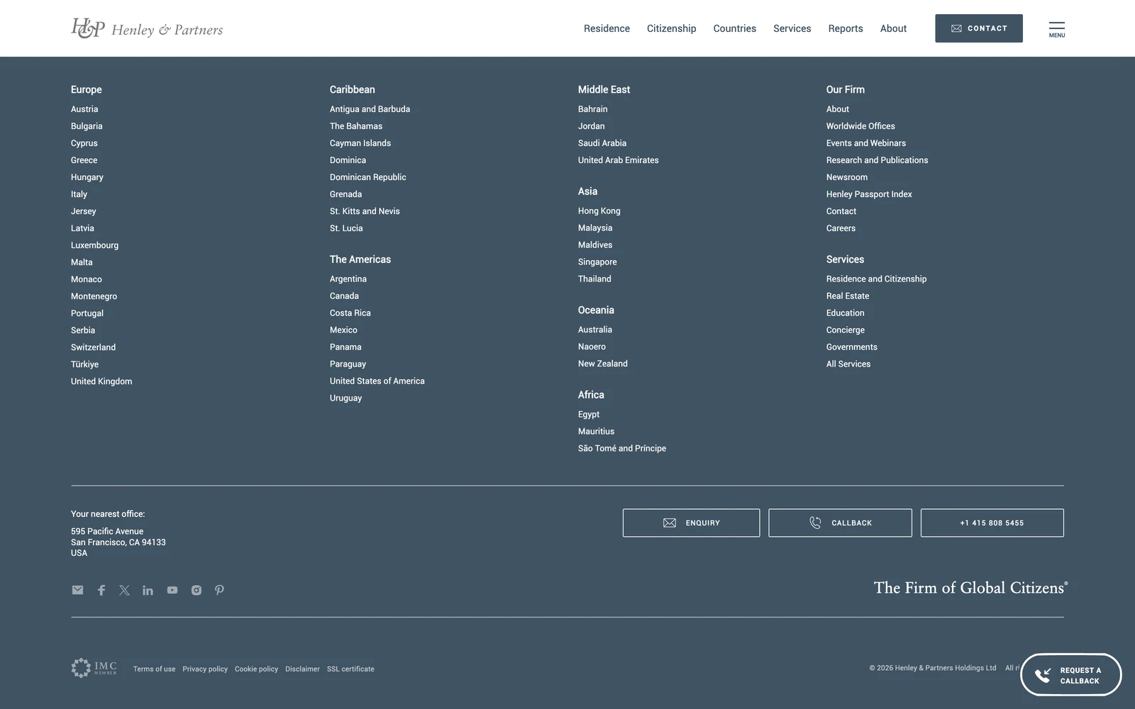 Bottom screenshot of HenleyGlobal.com