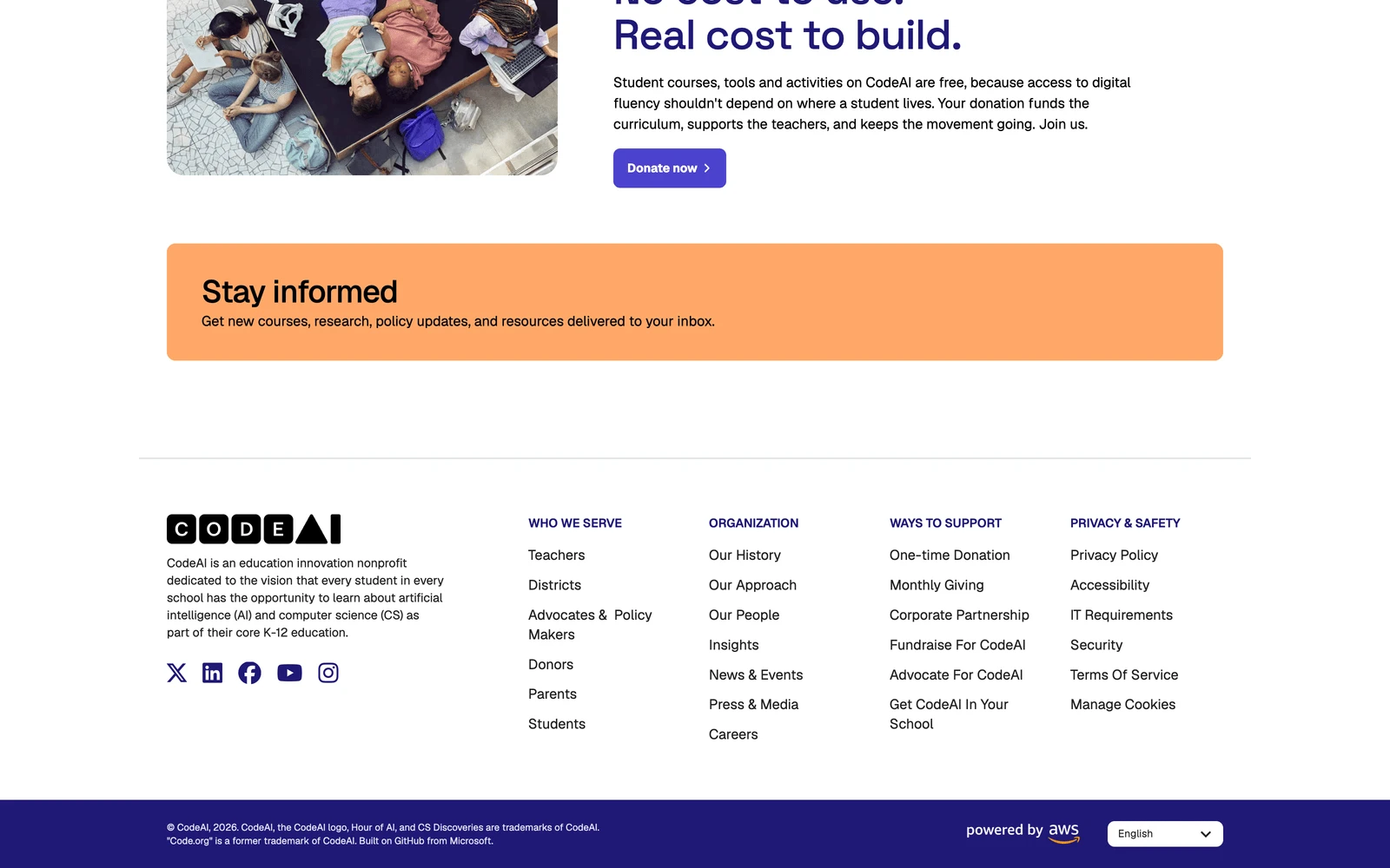 Bottom screenshot of Code.org