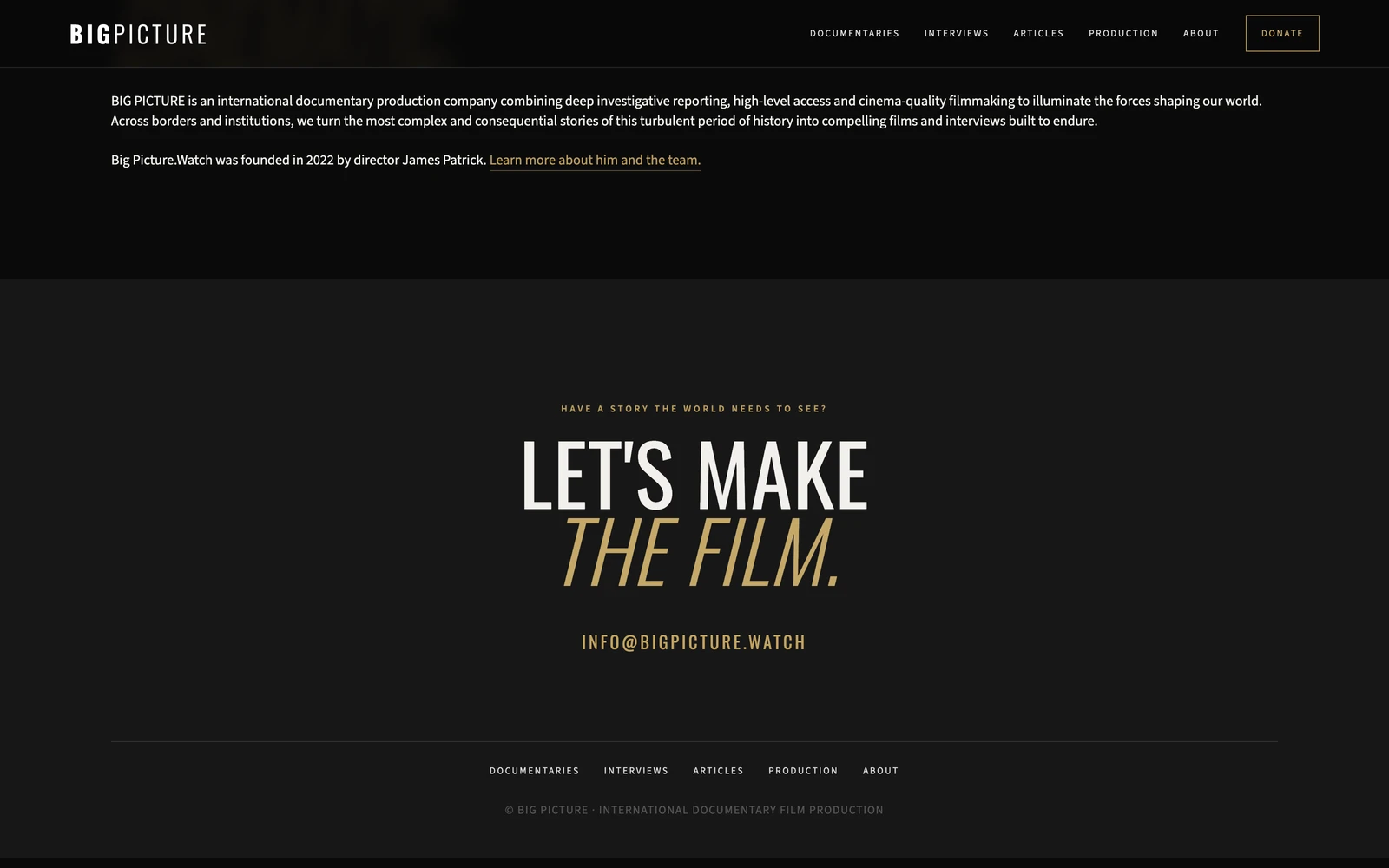 Bottom screenshot of BigPicture.watch