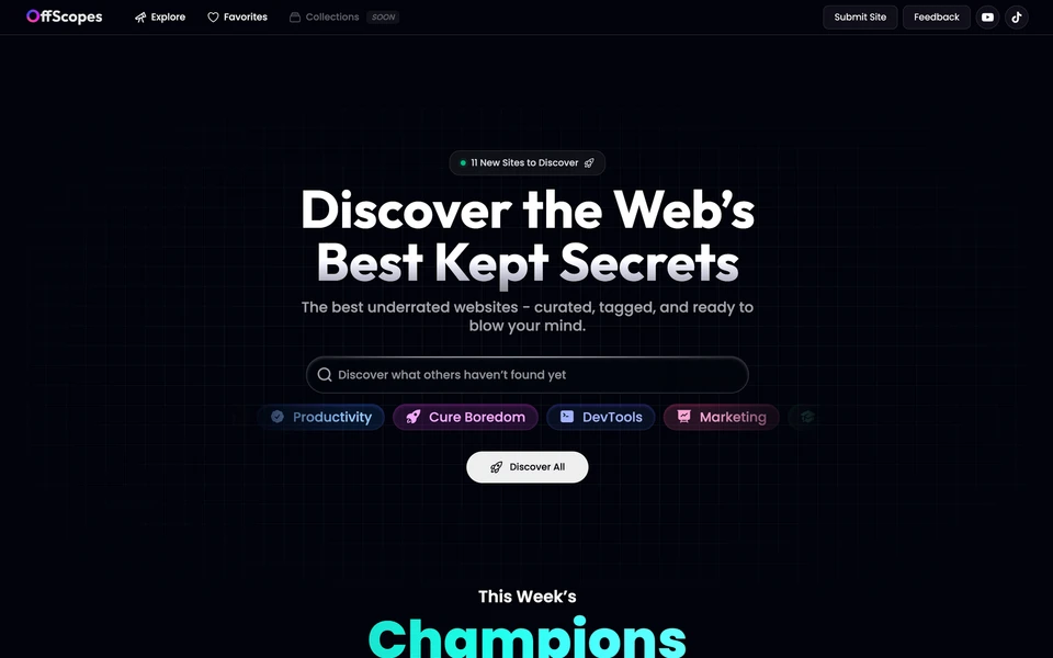 Screenshot of OffScopes.com