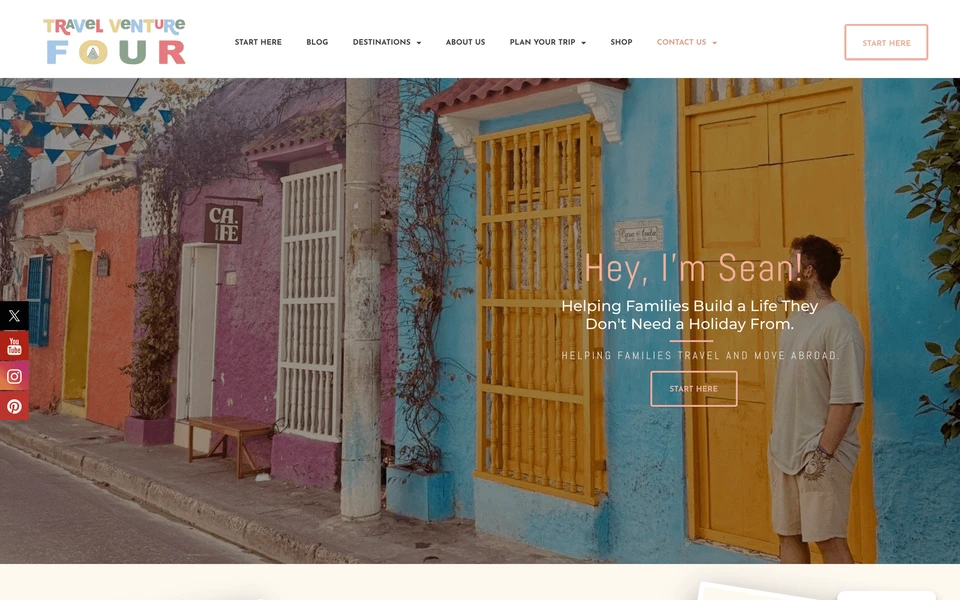 Screenshot of TravelVentureFour.com