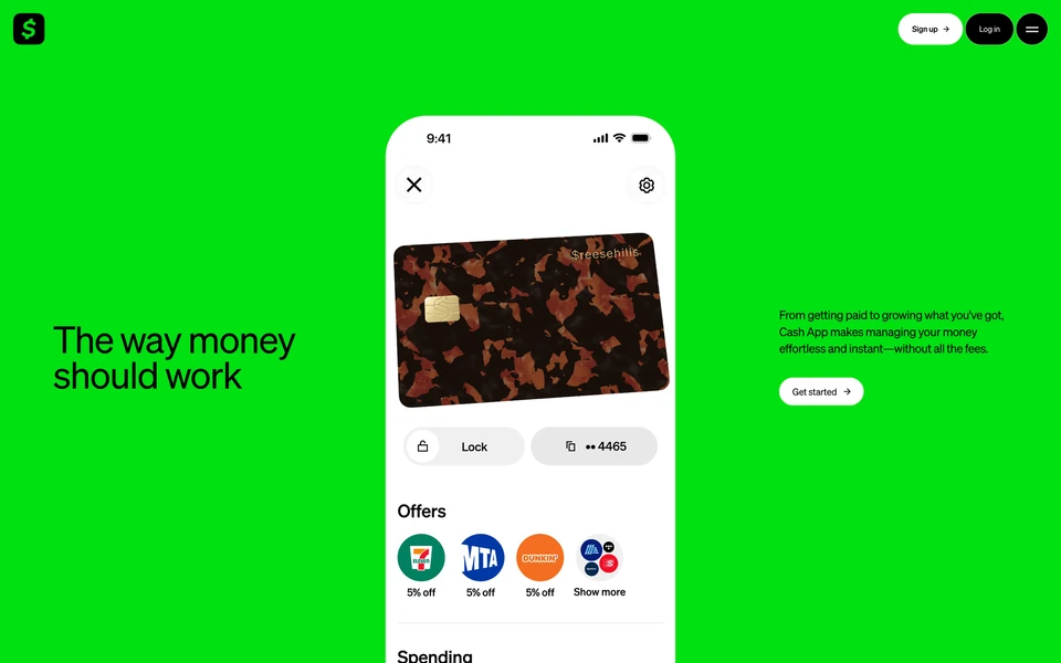 Screenshot of Cash.app