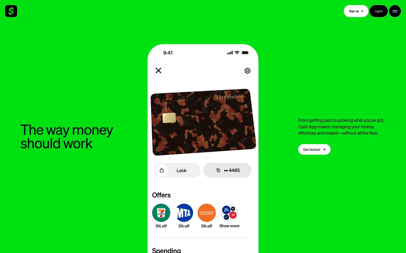Top screenshot of Cash.app