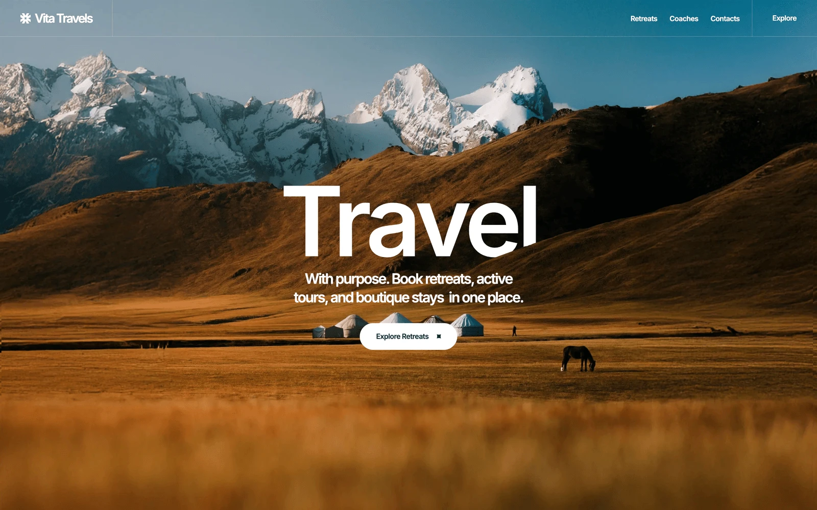 Top screenshot of Vita-Travel.webflow.io