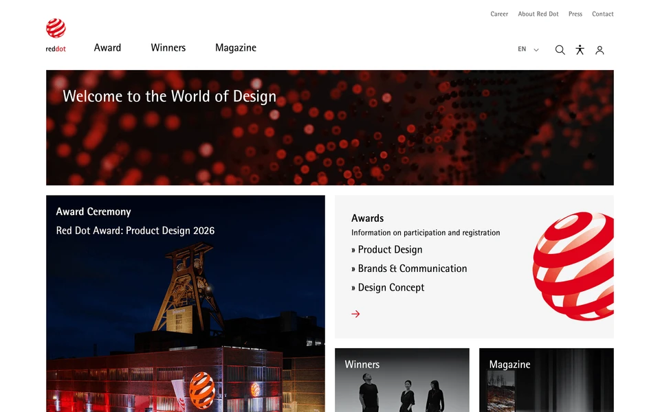 Screenshot of Red-Dot.org