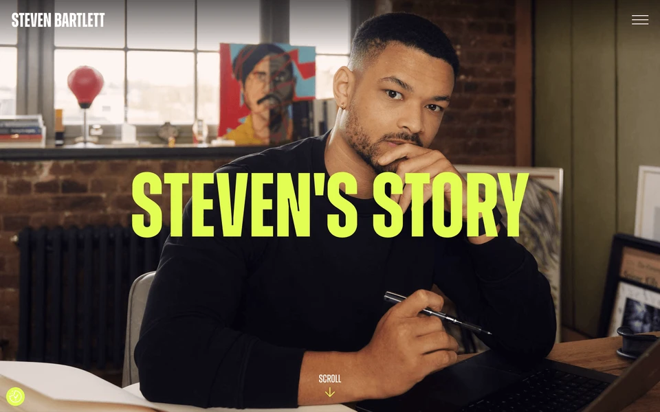 Screenshot of StevenBartlett.com